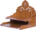 STASTORE Wooden Singhasan Temple for God, Laddu Gopal Sinhasan for Pooja Mandir, Singhasan for Diwali, Durga Pooja, Navratri, Ganesh Chaturthi Engineered Wood Home Temple