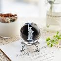 Statue of Liberty Crystal Ball 2.3in 3D Laser Figurine New York Souvenir