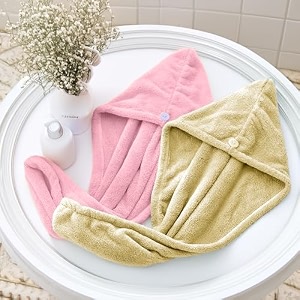 status contract head towelpack of 2 microfiber quick dry towelsuper absorbent amp softluxury spa towels with hooklightweight travel towelhair towel for men amp womenyellow amp pink 200 tc