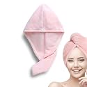 Status Contract Hair Towel|Standard Size Microfiber Quick Dry Towel|Super Absorbent & Soft|Luxury Spa Towels with Hook|Lightweight Travel Towel |-Pack of 2 |(Pink) 200 tc