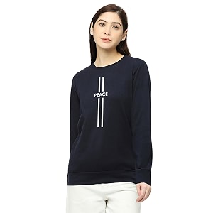 status mantra men39s sweatshirt t-shirt  regular fit round neck breathable fabric  trendy streetwear bio-washed pullover  ribbed sleeves soft cotton
