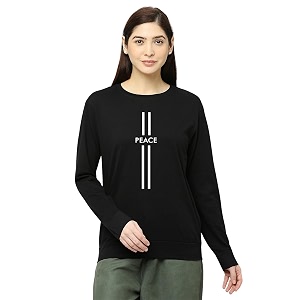 status mantra men39s sweatshirt t-shirt  regular fit round neck breathable fabric  trendy streetwear bio-washed pullover  ribbed sleeves soft cotton