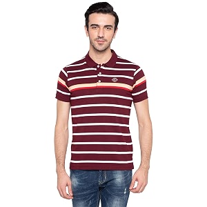 Status Quo Mens Striped Regular Fit T-Shirt