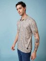 Status Quo Men Printed Polo Neck Polyester