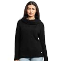 Status Quo Womens Cable Knit Cowl Neck