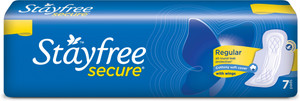 STAYFREE Secure Cottony Soft Regular Wings Sanitary