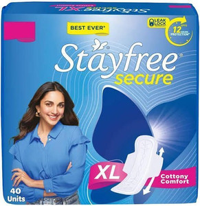 STAYFREE Secure cottony soft XL pack of