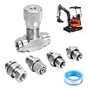 STB-G3/8 3/8" L08 Hydraulic Flow Control Valve For 1-2 Ton Mini Excavators