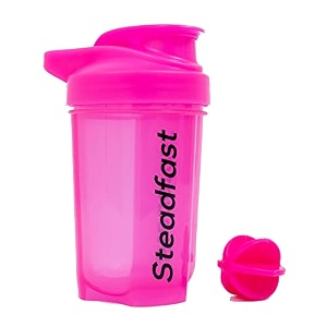 steadfast nutrition protein shaker blender 400ml bottle for whey protein mix cycling gym water bottle with blender ball neon blue shaker