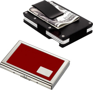 StealODeal Black Metal Case Money Clip With