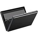 Stealodeal Black Metal Water-Resistant Stainless Steel Debit/Credit Business ATM 6 (Unisex) Card Holder (Set of 1, Black)