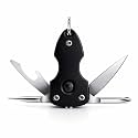 Stealodeal Black Multi-tool Like Torch, Screwdriver, Knife & Bottle Opener (Key Chain) (Black)