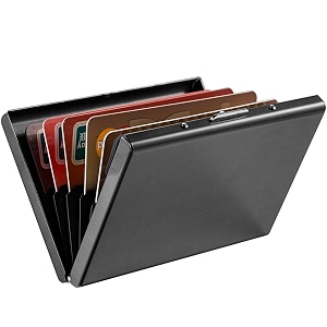 stealodeal metal unisex business card holdersblack