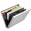 Stealodeal Silver RFID Protected Metal Debit/Credit/ATM 6 Slots Men &amp; Women Card Holder