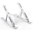 StealODeal Silver 7 Angles Adjustable Aluminum Portable Desktop Holder Aluminium Rotatable Laptop Stand with Adjustable Height Compatible with Universal Laptops