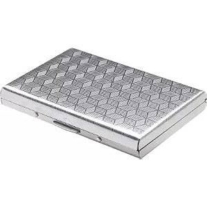 stealodeal silver metal water-resistant stainless steel debitcredit business atm 6 unisex card holder set of 1 silver