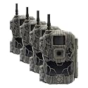 Stealth Cam DS4K Transmit Cellular AT&T OR VERIZON 32MP Photo & 4K at 30 FPS Day & Night Video 0.2 Sec Trigger Speed Hunting Game Camera - Supports SD Cards Up to 128GB (Pack of 4)