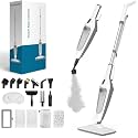 Steam Mop for Floor Cleaning, 12 in 1 Handheld Steam Cleaner for Home, Floor Steamer for Hardwood Windows Tile Laminate Shutter &amp; Clothes with Attachments (grey)