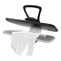 Steam Press Machine, Professional Garment Steamer with Touch LCD Screen, for Nylon/Silk/Wool/Cotton/Linen, Heats in 3 Mins, 35.2oz Detachable Tank, Auto Shut-Off, Standby (Black)