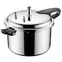 Steamer Pressure Cooker Aluminum Alloy Explosion-Proof High Pressure Cooking Pot Suitable for Gas Stove Induction Cooker(22cm)