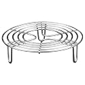 Steaming Rack 6 Inch Round Steam Rack Heat-resistant Stainless Steel Cooking Easy to Clean Wire for Cooking Cooling D