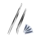 stedi 2PCS Precision Thickened Tweezers Set, Model Hobby Making Tools