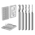 stedi Manual Pin Vises Drill Bits, 1/8 In Tungsten Steel Micro Drill Bit Set