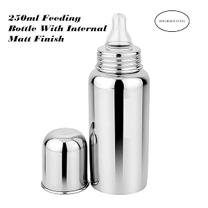 Steel 304 Grade Feeding Bottle with Soft