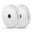 Steel Weight Plate Set Chrome Plated (1.5Kg Pack of 2) (Total Weight 3 KG), Weight Plates For Curls, Straight Bar, Spare Weight Plates, Iron Plate For Weightlifting Strength Training (1.5x2)