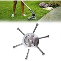Steel Wire Grass Trimmer Head 5mm Universal Fit, Heavy Duty Weed Trimmer Brush Cutter Blade, Rust Removal &amp; Moss Cleaning Trimmer Head, Garden Lawn Edging Tool
