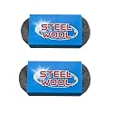 Steel Wool, 3'' x 11Ft, Grade #0000 - #4 Steel Wool Mice Control - Steel Wool for Cleaning, Polishing, Buffing and Refinishing, for House, Holes, Kitchen, 2 Pack，#0000 - Super Fine Grade