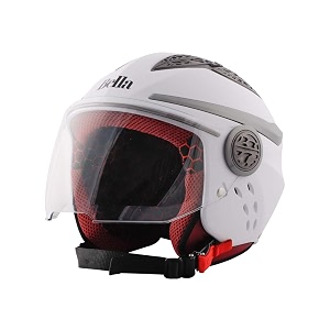 steelbird hi-gn sbh-26 bella dashing white with plain visor 600mmwhitelarge
