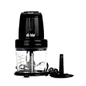 Steelbird Huracan - 300 Watts Electric Chopper with Copper Motor, Chop, Mince, Puree, Whisk, 800 ml Capacity, One Touch Operation (Black) |one year warranty |