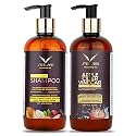 Steelbird Onion Hair care & ACV Care Combo (Onion Oil Shampoo 300ml + ACV Conditioner 300ml) | No Parabins, Sulphate, Silicons | Dermatologically Tested Products