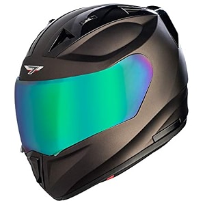 steelbird sa-1 7wings aeronautics isi certified full face helmet for men and women with chrome visor
