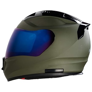 steelbird sa-1 7wings aeronautics isi certified full face helmet for men and women with chrome visor