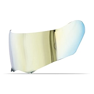 steelbird sa-1 helmet visor compatible for all sa-1 model helmets chrome gold visor