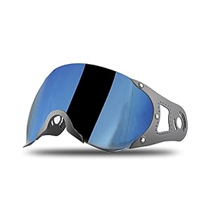 steelbird sb-27 helmet visor compatible for all sb-27 model helmets chrome blue visor