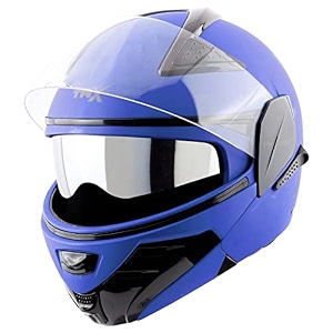 steelbird sb-34 isi certified flip-up helmet for men and women with inner sun shield