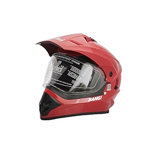 steelbird abs plastic sb-42 bang motocross cherry red with double visor 600mm
