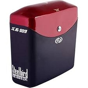 steelbird sb-509 universal for all bikes luggage side box red amp black with fitment clamps - plastic