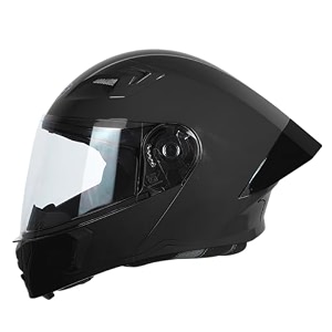 steelbird sba-20 7wings isi certified flip-up helmet with black spoiler for men and women