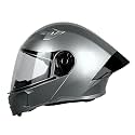 Steelbird SBA-20 7Wings ISI Certified Flip-Up Helmet with Black Spoiler for Men and Women
