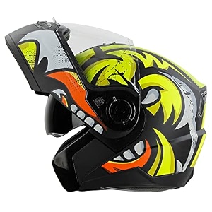 steelbird sba-7 isi certified flip-up helmet for men and women with inner smoke sun shield