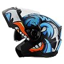 Steelbird SBA-7 ISI Certified Flip-Up Helmet for Men and Women with Inner Smoke Sun Shield