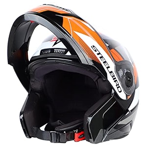 steelbird sba-7 huracan isi certified flip-up helmet for men and women