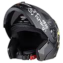 Steelbird Sba-7 Mahadev Isi Certified Flip-Up Helmet For Men And Women (Matt Black Gold, Medium 580Mm), Cycling
