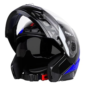 steelbird sba-7 road isi certified flip-up graphic helmet for men and women with inner smoke sunshield