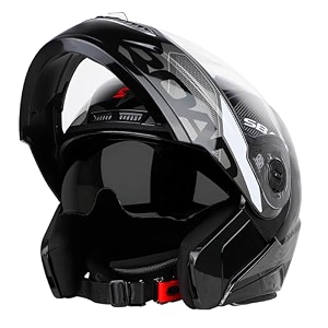 steelbird sba-7 road isi certified flip-up graphic helmet for men and women with inner smoke sunshield