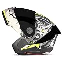 Steelbird SBA-8 Crazy Wheel ISI Certified Flip-Up Helmet for Men and Women